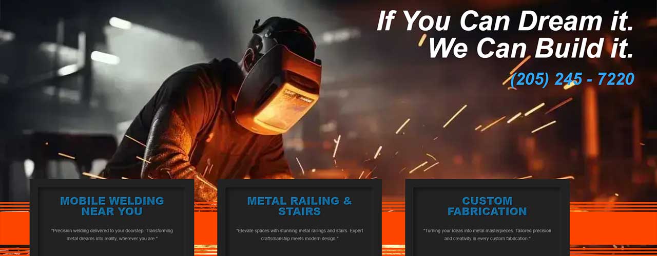 web design and seo for a local welder